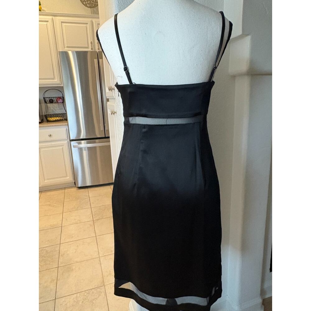 Calvin Klein spaghetti strap black sheath/cocktail dress size 4 - Picture 6 of 6